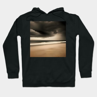 Victorian Coastal landscape Beach Storm Photo Hoodie